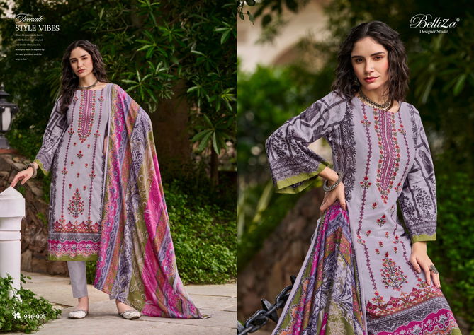 Bin Saeed Vol 5 By Belliza Cotton Digital Printed Dress Material Wholesale Price In Surat
